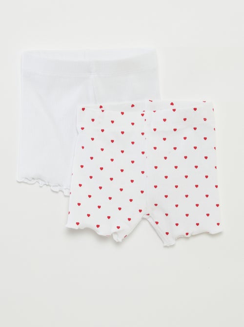 Pack de pantalones cortos ciclistas - 2 piezas - Kiabi