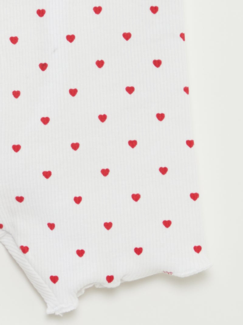 Pack de pantalones cortos ciclistas - 2 piezas BLANCO - Kiabi