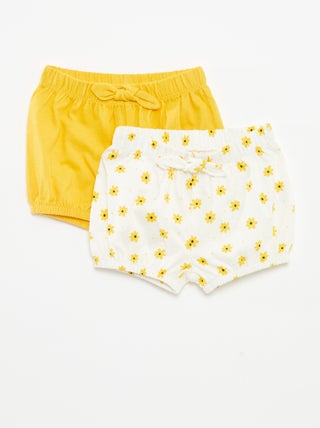 Pack de pantalones cortos con lazos  - 2 piezas