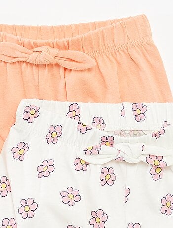Pack de pantalones cortos con lazos - 2 piezas
