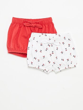 Pack de pantalones cortos con lazos - 2 piezas