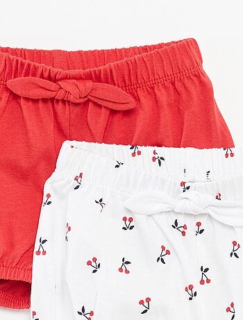 Pack de pantalones cortos con lazos - 2 piezas