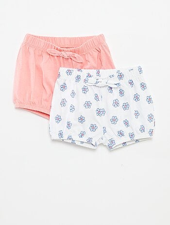 Pack de pantalones cortos con lazos - 2 piezas