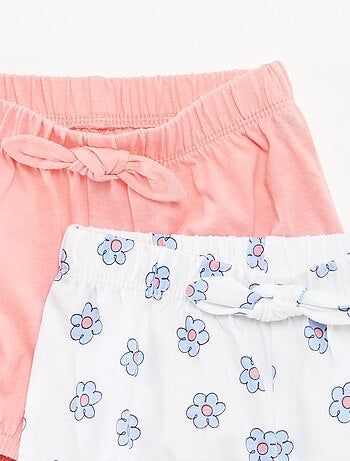 Pack de pantalones cortos con lazos - 2 piezas