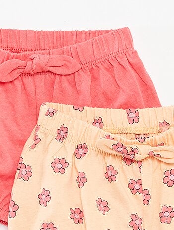 Pack de pantalones cortos con lazos - 2 piezas