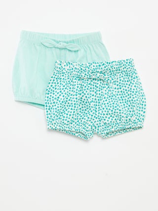 Pack de pantalones cortos con lazos  - 2 piezas