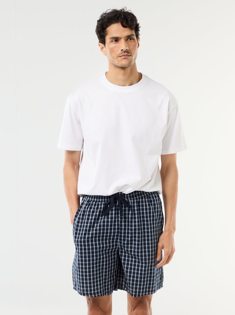 Pack de pantalones cortos de noche con bolsillos - 2 unidades Azul - Kiabi