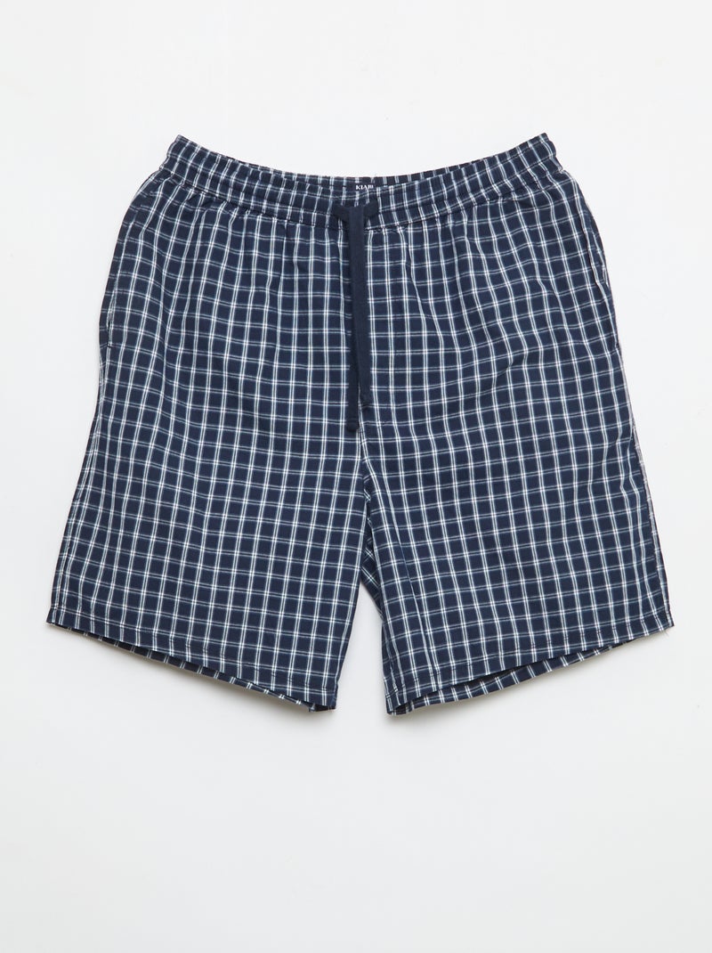 Pack de pantalones cortos de noche con bolsillos - 2 unidades Azul - Kiabi