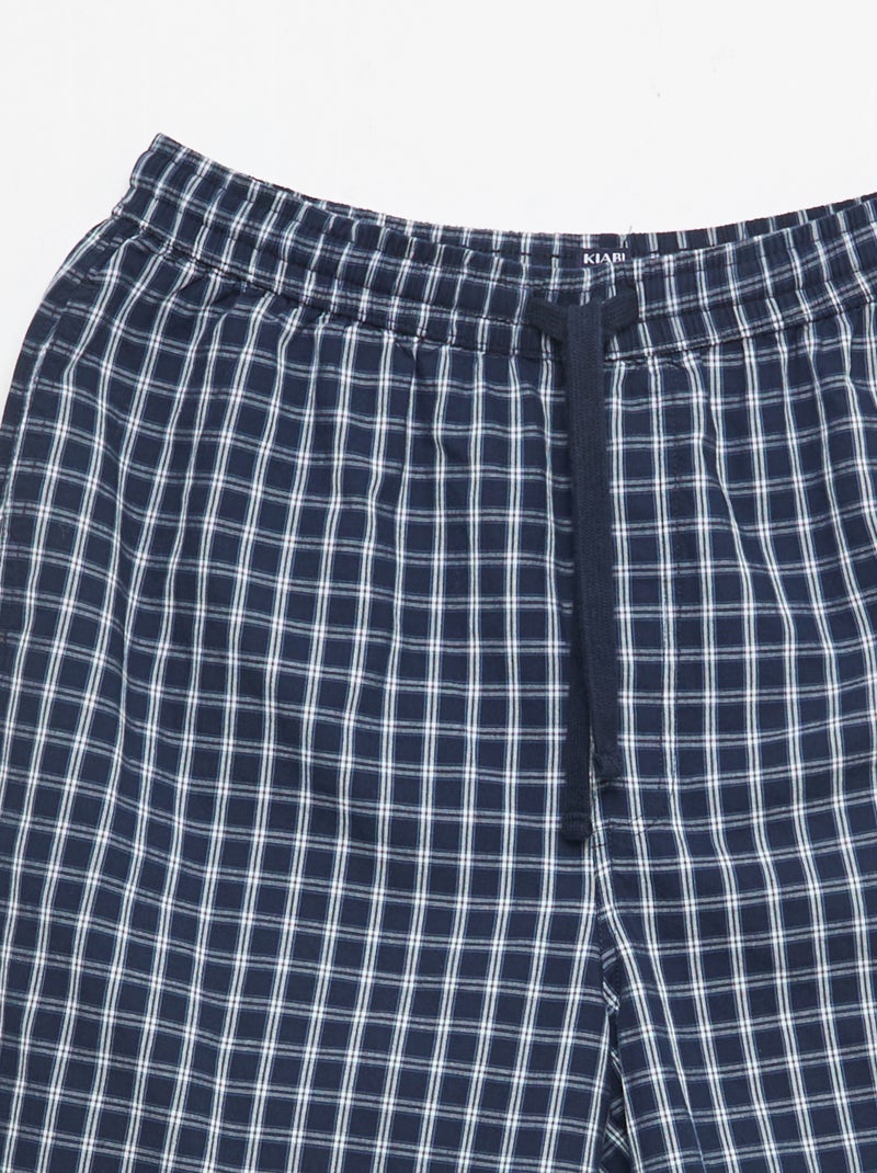 Pack de pantalones cortos de noche con bolsillos - 2 unidades Azul - Kiabi
