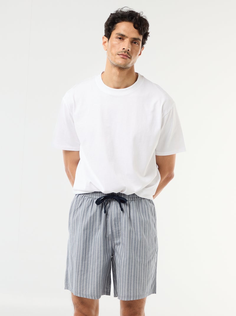 Pack de pantalones cortos de noche con bolsillos - 2 unidades Gris - Kiabi