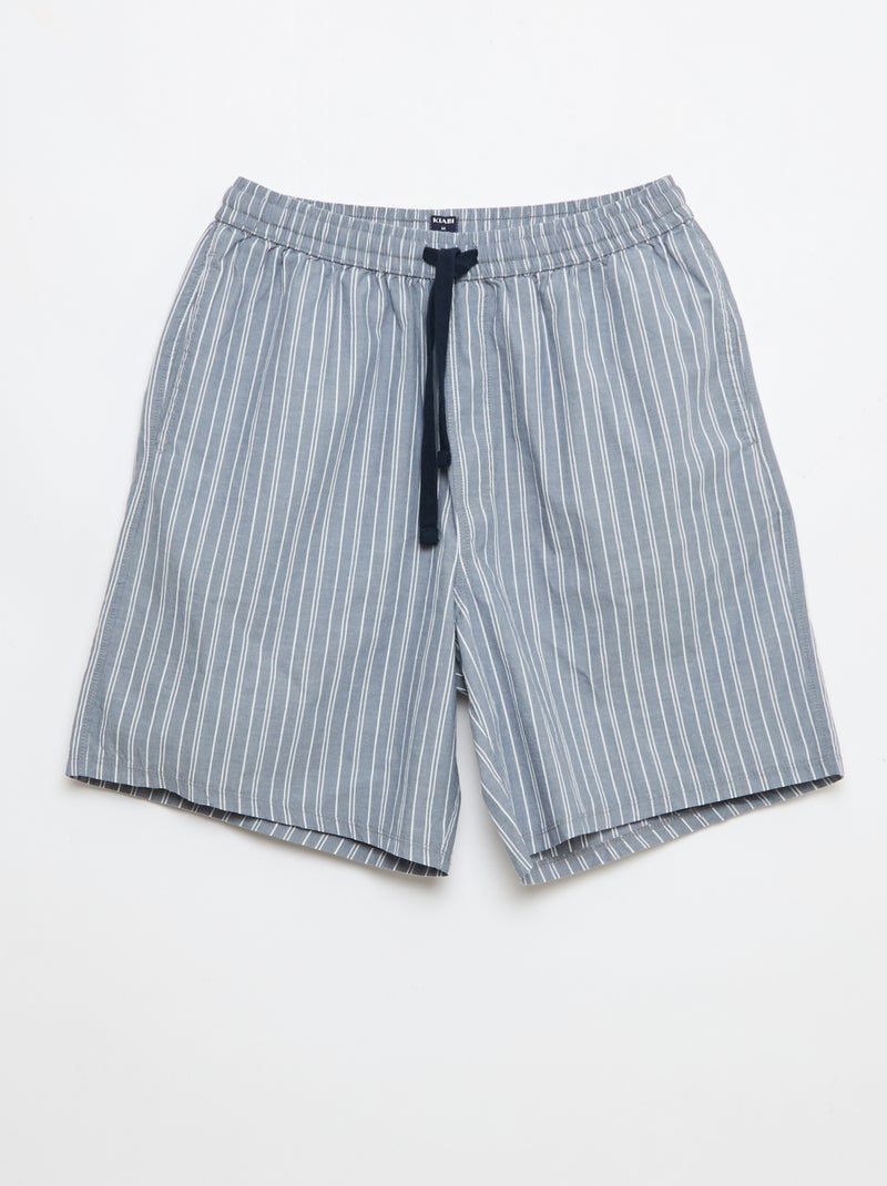 Pack de pantalones cortos de noche con bolsillos - 2 unidades Gris - Kiabi
