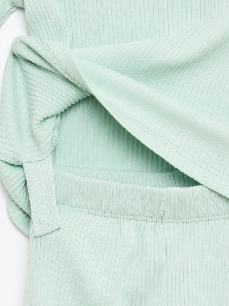 Pack de pijama chill en punto de algodón Azul - Kiabi
