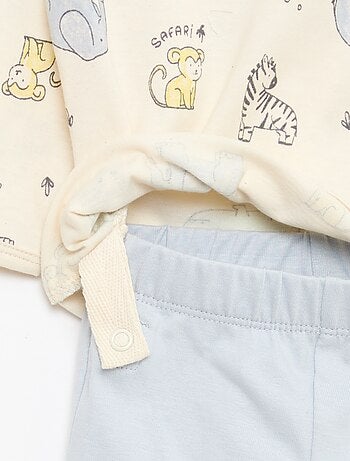 Pack de pijama chill en punto de algodón