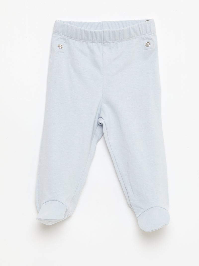 Pack de pijama chill en punto de algodón Blanco - Kiabi