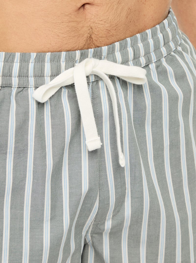 Pack de pijama corto camiseta + pantalón corto - 2 piezas Verde - Kiabi