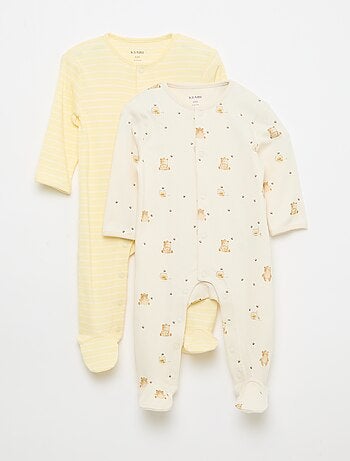 Pack de pijamas peleles con pies