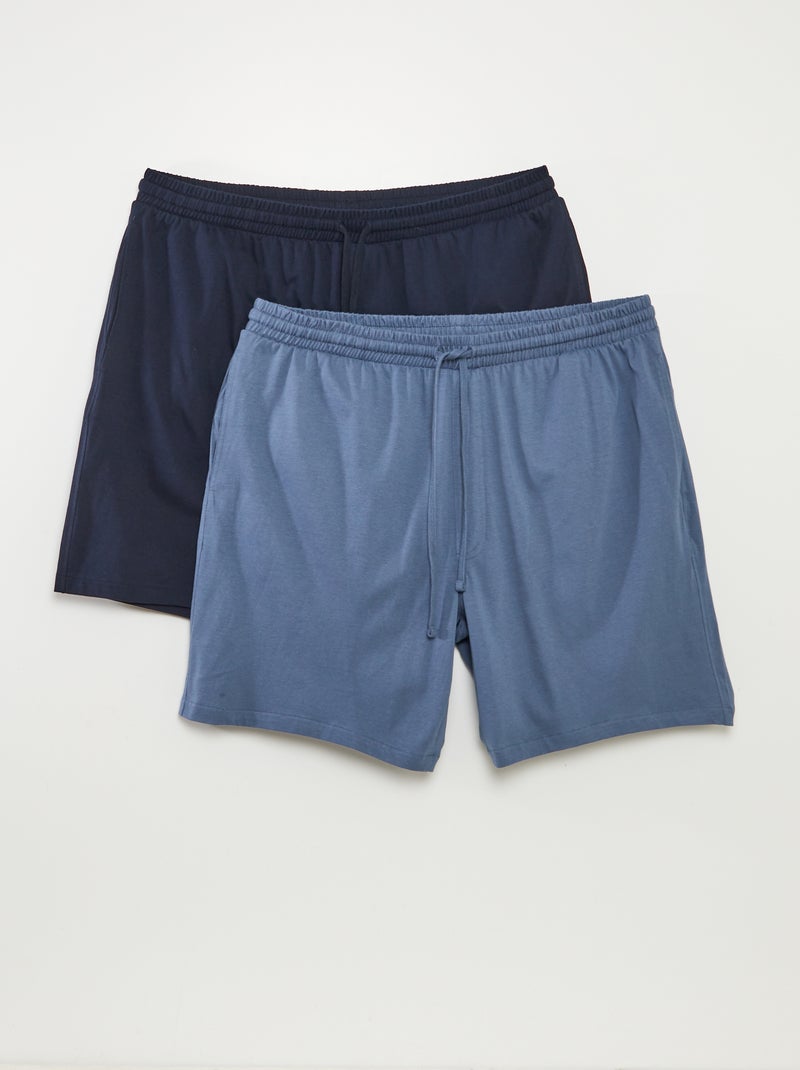 Pack de short de pijama de punto AZUL - Kiabi