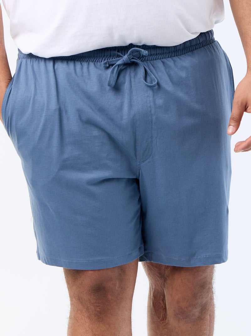 Pack de shorts de noche - 2 piezas Azul - Kiabi