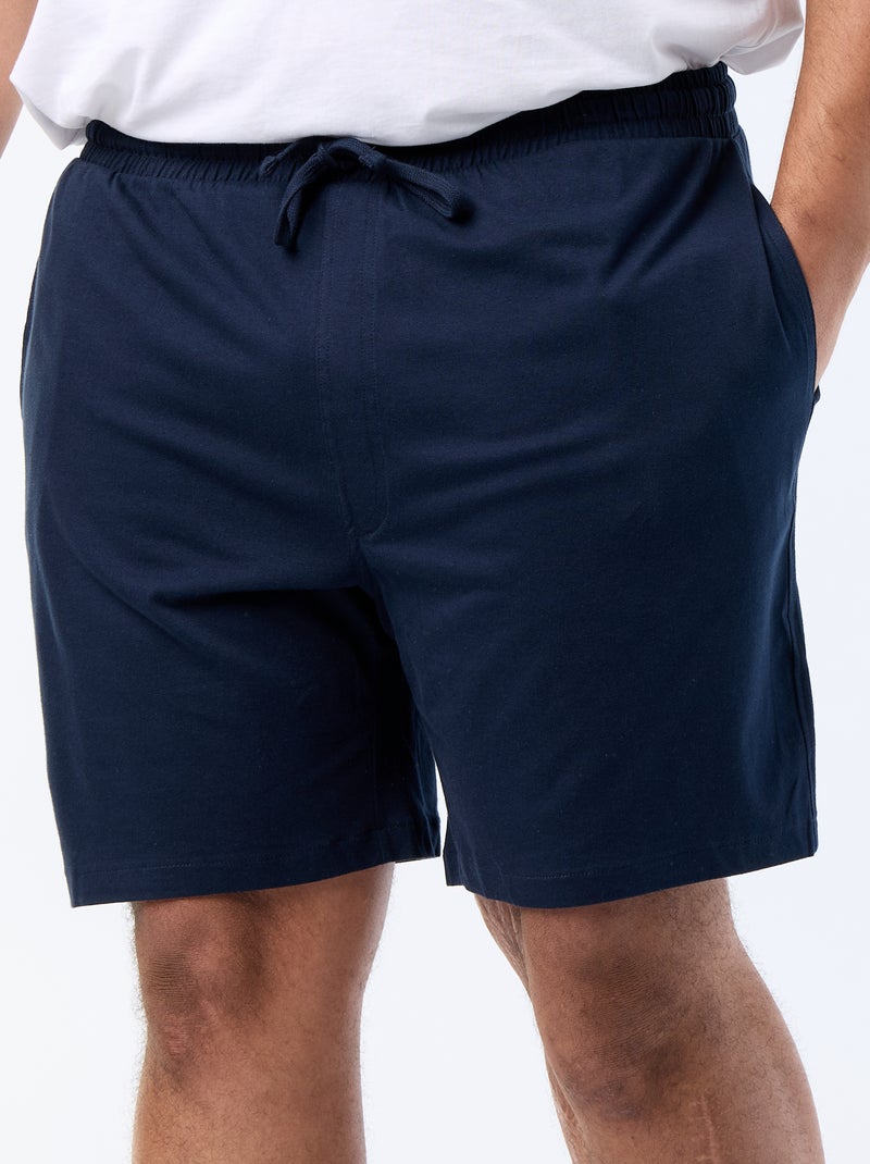 Pack de shorts de noche - 2 piezas Azul - Kiabi