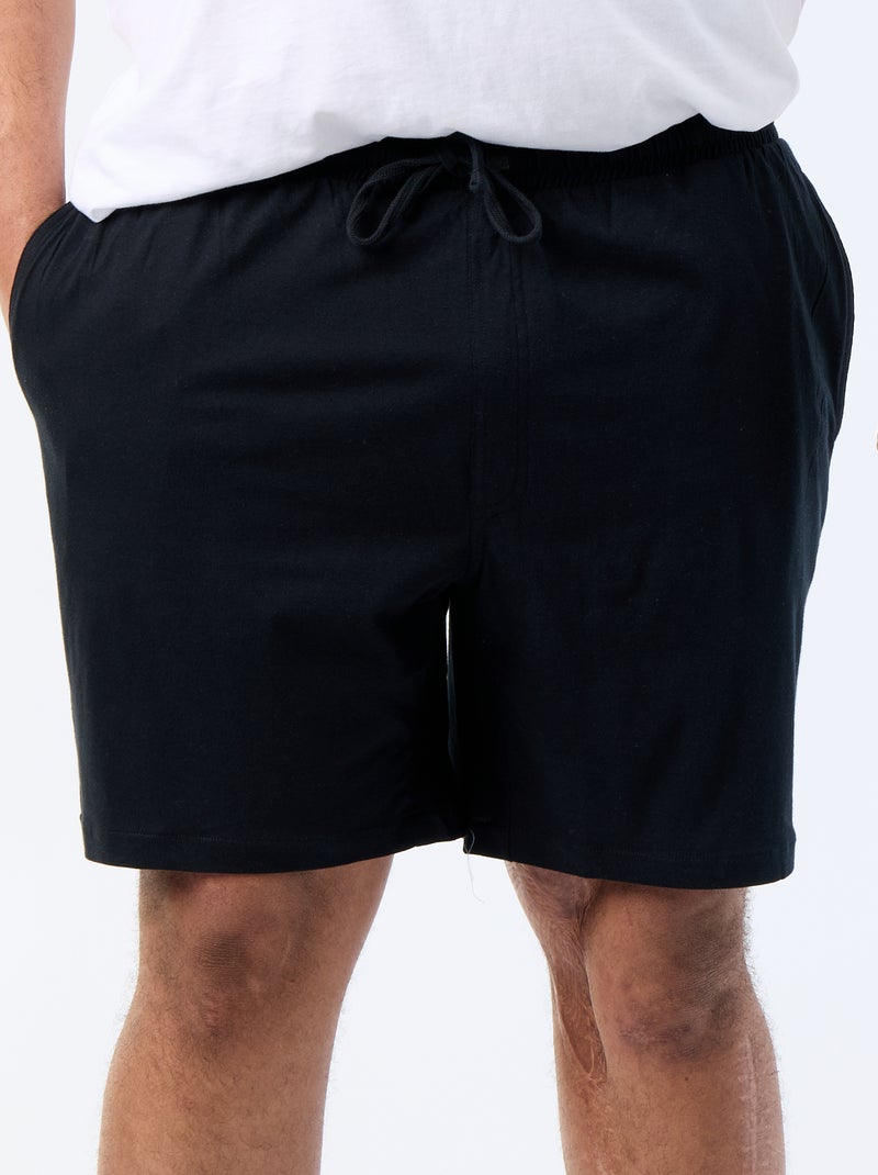 Pack de shorts de noche - 2 piezas Negro - Kiabi