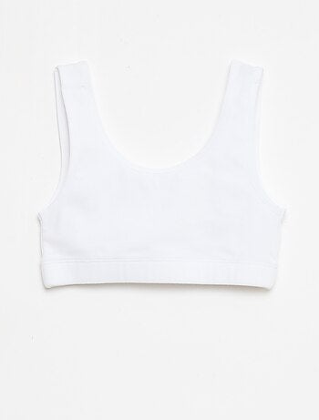 Pack de sujetadores tipo top de punto acanalado