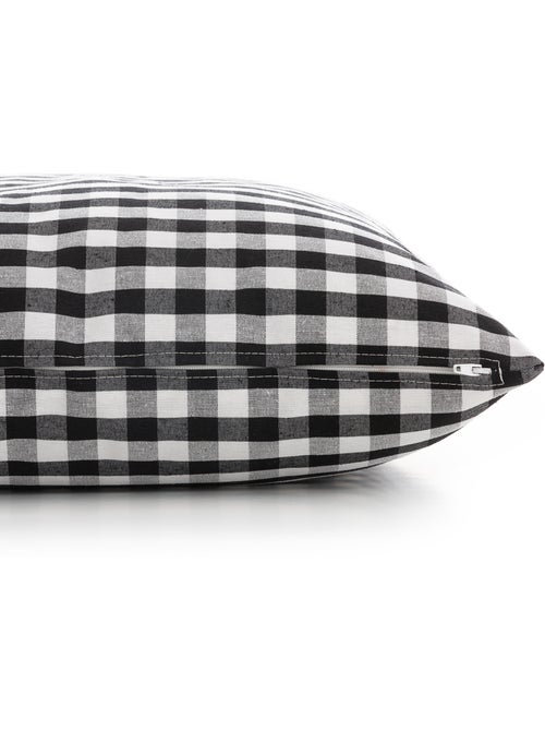 Pack dos fundas de cojín a cuadros vichy, de tejido impermeable -  Gamusi. - Kiabi