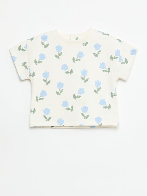 Pack estampado de 2 piezas pantalón corto + camiseta - Kiabi