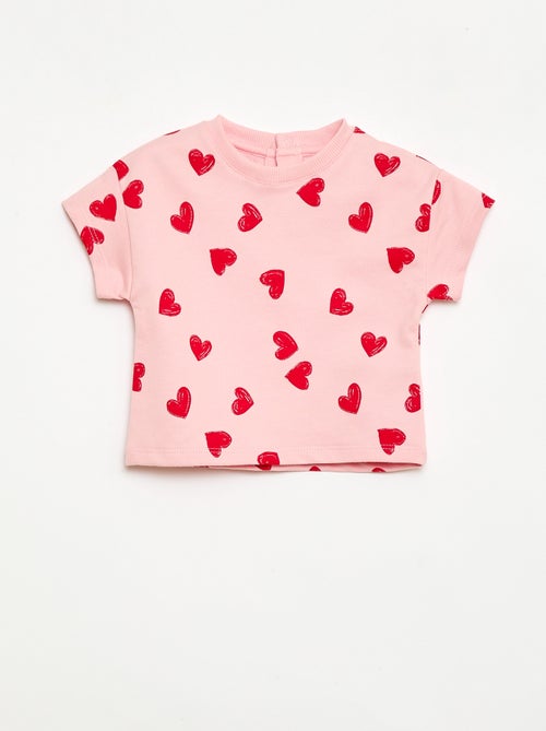 Pack estampado de 2 piezas pantalón corto + camiseta - Kiabi