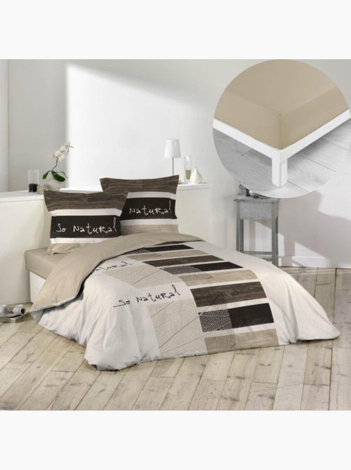 Pack funda nórdica + sábana bajera 160x200 - Kiabi Pack funda nórdica + sábana bajera 160x200 - Kiabi