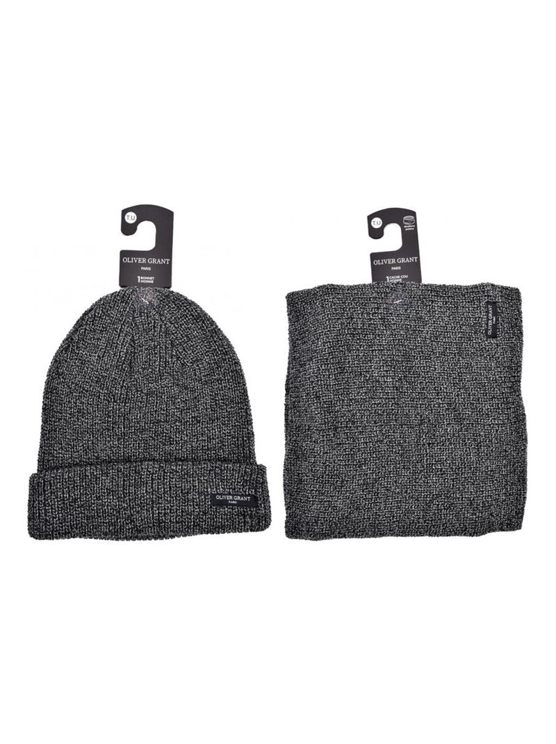 Pack Gorro Cuello Hombre OLIVER GRANT - Pack de 4512 Gris - Kiabi