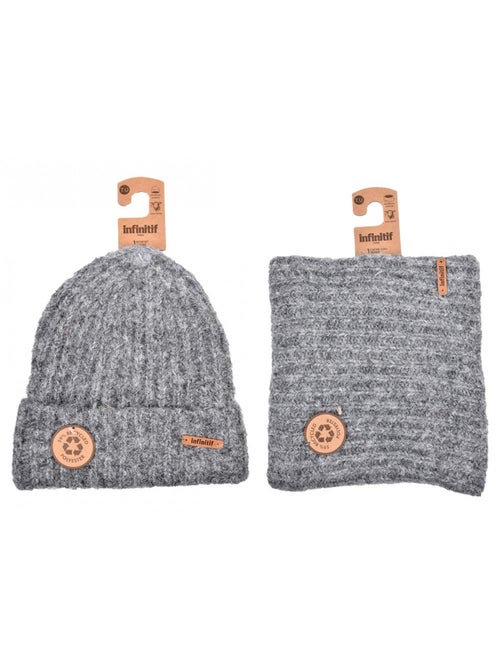 Pack gorro cuello infinito INFINITIF - Kiabi Pack gorro cuello infinito INFINITIF - Kiabi