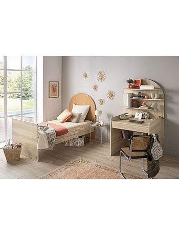 Pack habitación bebé evolutivo: cuna de 120 x 60 transformable en 90 x 190 + cómoda - SAUTHON