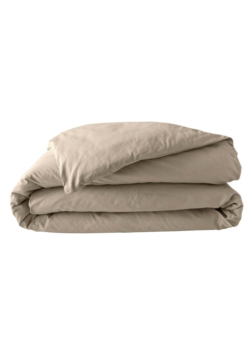 Pack juego de cama percal liso 78 hilos + sábana bajera - Kiabi Pack juego de cama percal liso 78 hilos + sábana bajera - Kiabi