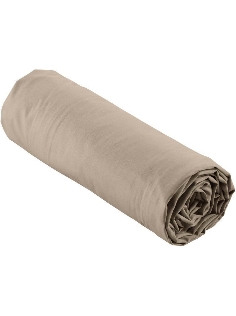 Pack juego de cama percal liso 78 hilos + sábana bajera Arena - Kiabi