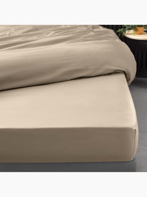 Pack juego de cama percal liso 78 hilos + sábana bajera - Kiabi Pack juego de cama percal liso 78 hilos + sábana bajera - Kiabi