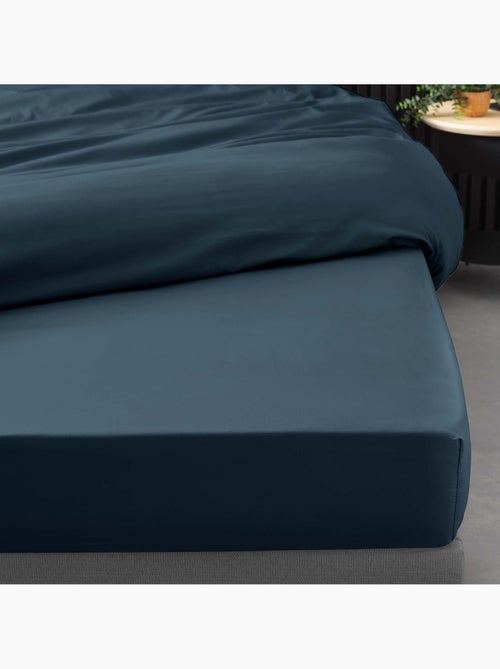 Pack juego de cama percal liso 78 hilos + sábana bajera - Kiabi Pack juego de cama percal liso 78 hilos + sábana bajera - Kiabi