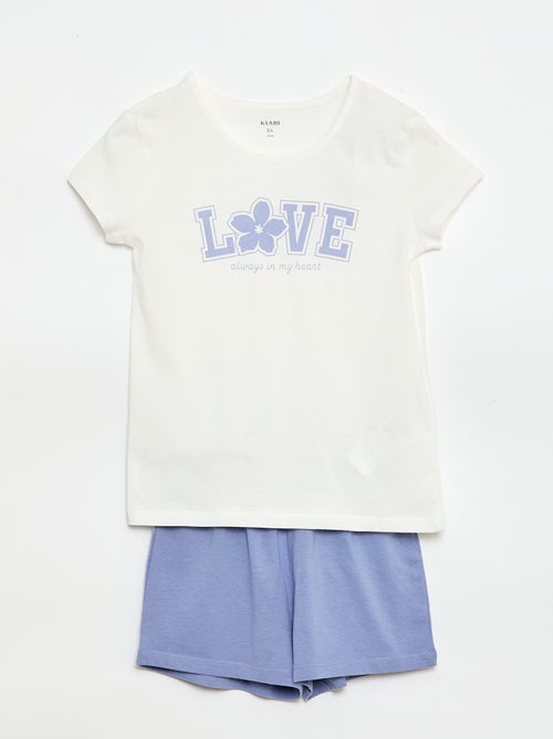 Pack pijama corto - 2 piezas - Kiabi Pack pijama corto - 2 piezas - Kiabi