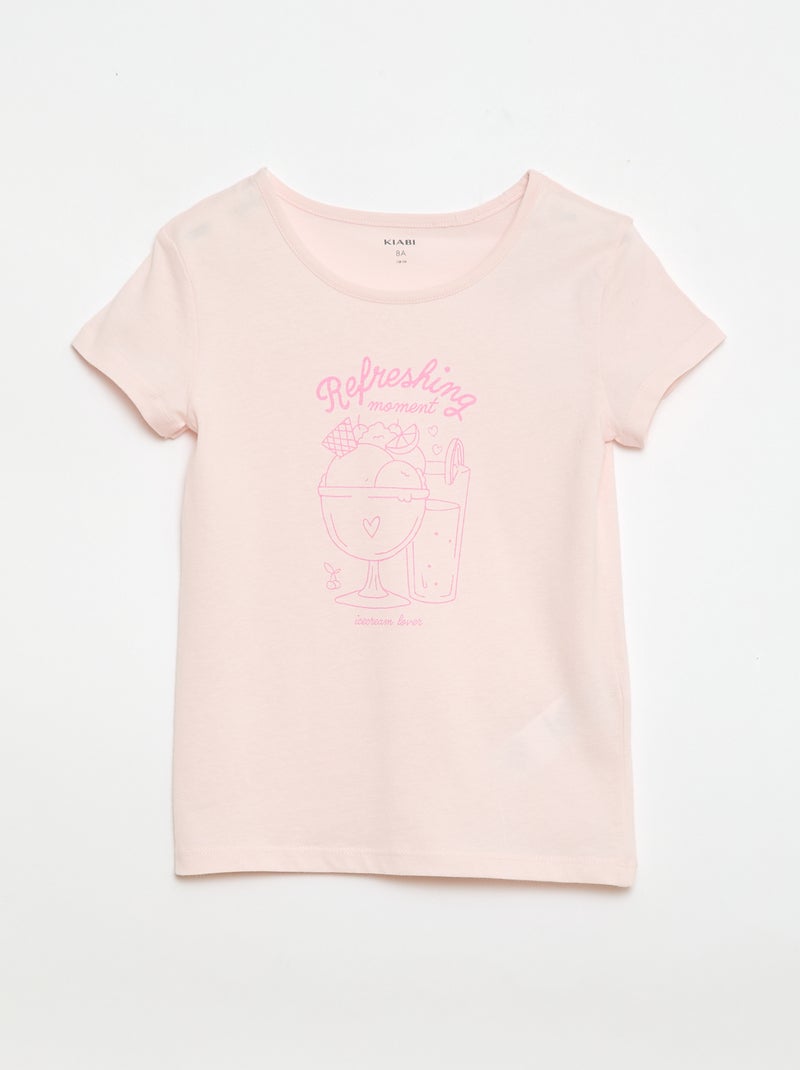 Pack pijama corto - 2 piezas Rosa - Kiabi