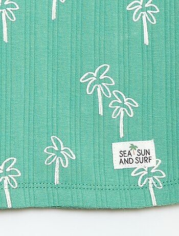 Pack pijama corto camiseta de tirantes + pantalón corto - 2 piezas