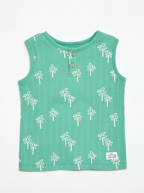 Pack pijama corto camiseta de tirantes + pantalón corto - 2 piezas - Kiabi