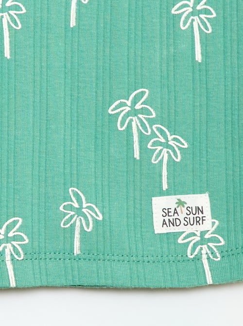 Pack pijama corto camiseta de tirantes + pantalón corto - 2 piezas - Kiabi