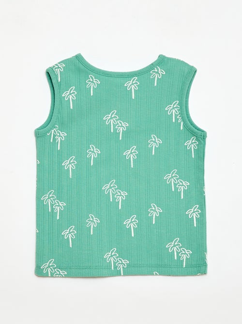 Pack pijama corto camiseta de tirantes + pantalón corto - 2 piezas - Kiabi