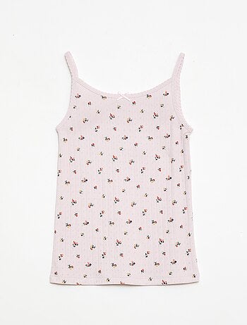 Pack pijama corto camiseta de tirantes + pantalón corto con estampado - 2 piezas