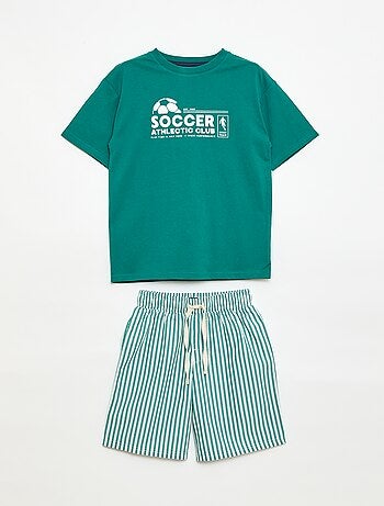 Pack pijama corto camiseta + pantalón corto - 2 piezas