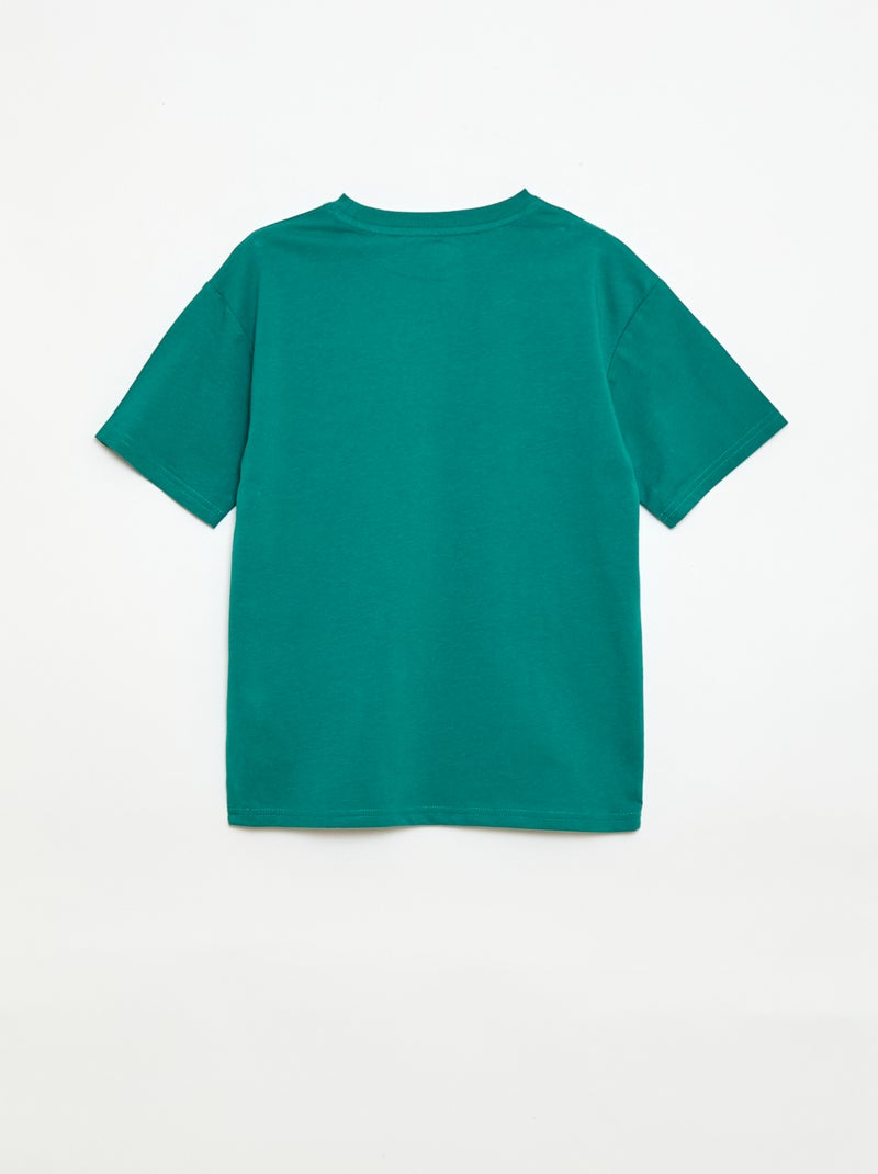 Pack pijama corto camiseta + pantalón corto - 2 piezas Verde - Kiabi