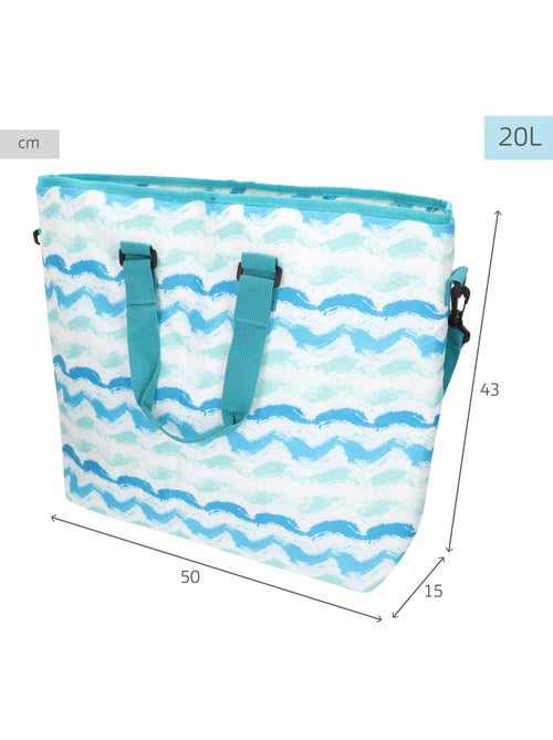 Pack playa silla baja 45x40x70 cm + nevera portátil 20 litros aktive - Kiabi