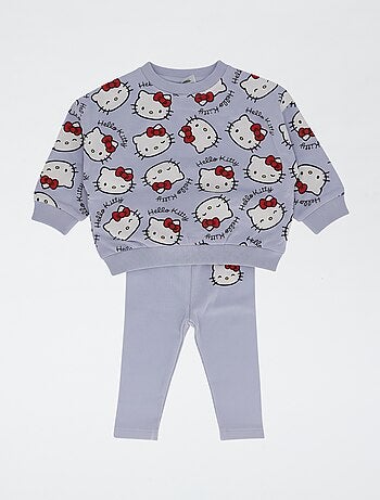 Pack sudadera + legging 'Hello kitty' en algodón
