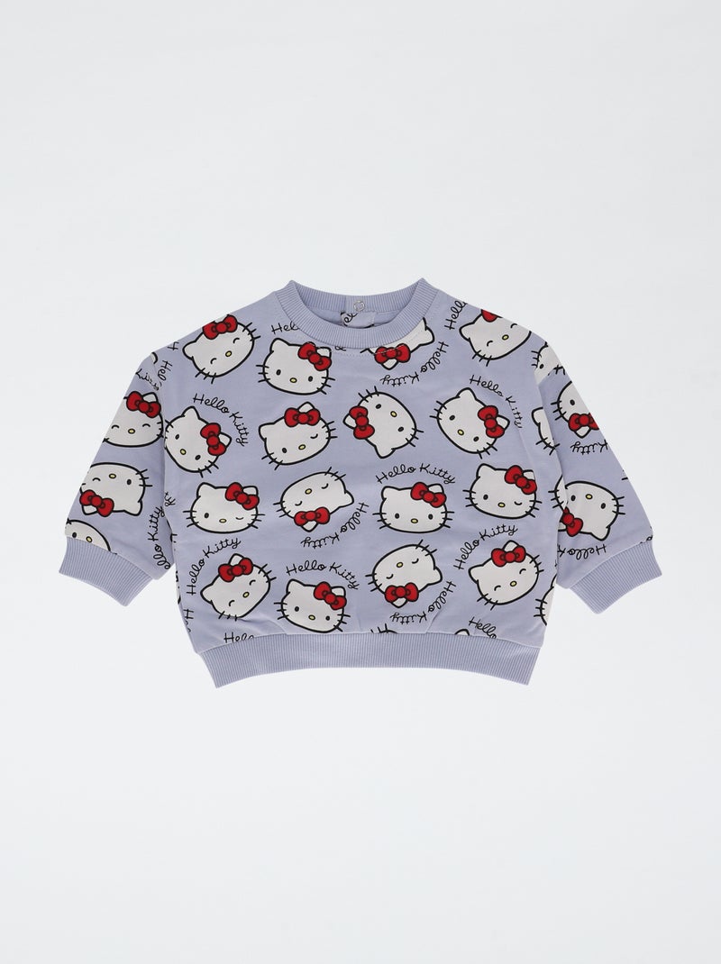 Pack sudadera + legging 'Hello kitty' en algodón Azul - Kiabi