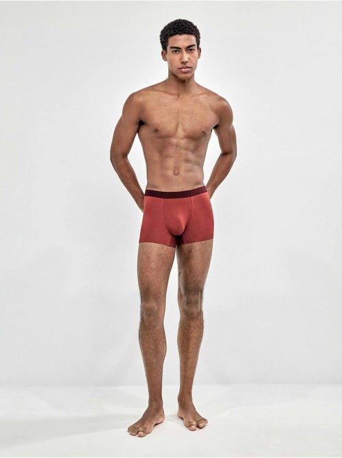 Pack tres boxers en tejido modal suave y elástico - Kiabi Pack tres boxers en tejido modal suave y elástico - Kiabi