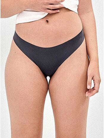 Pack x3 bragas brasileñas corte láser sin marcas y trasero encaje